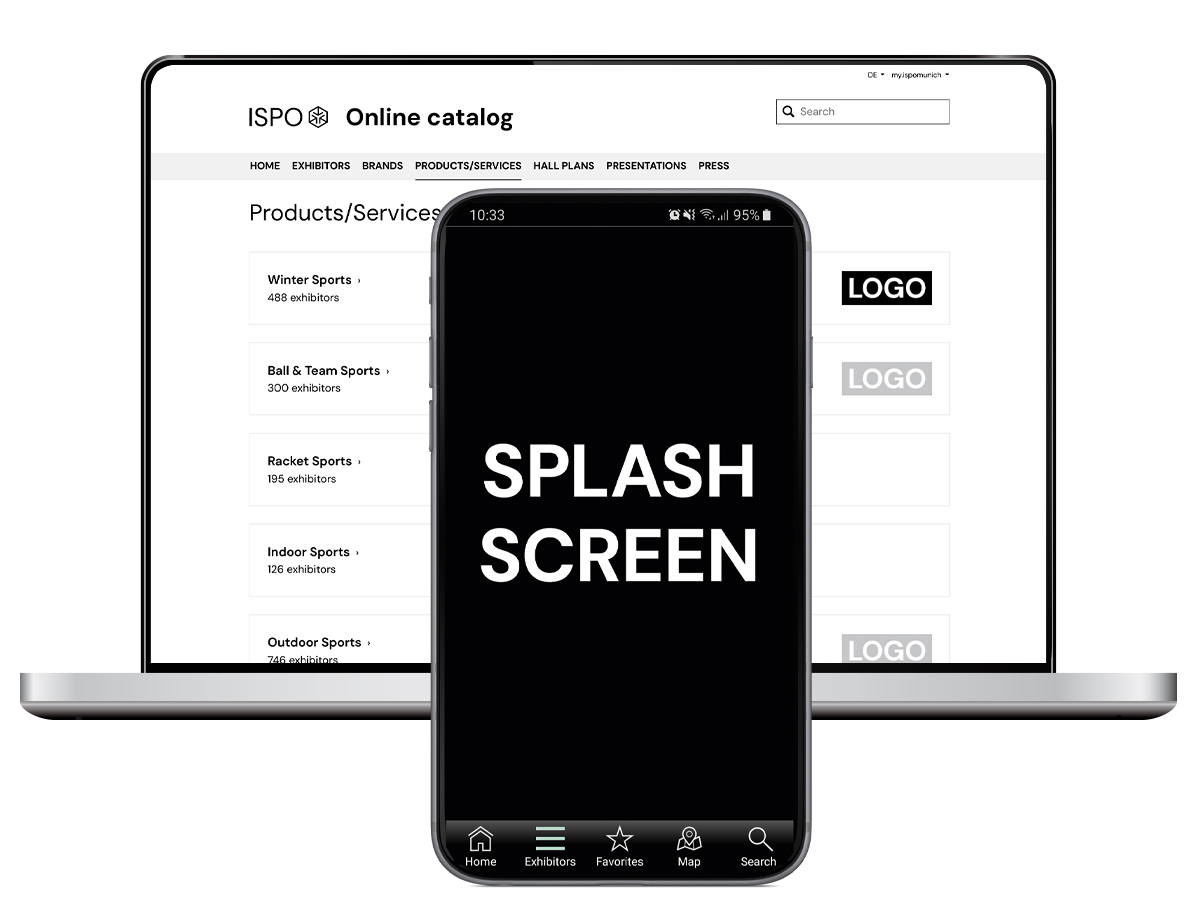 Splash Screen & Logo neben der Hauptkategorie
