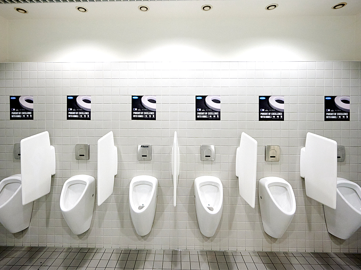 Aufkleber Pissoir