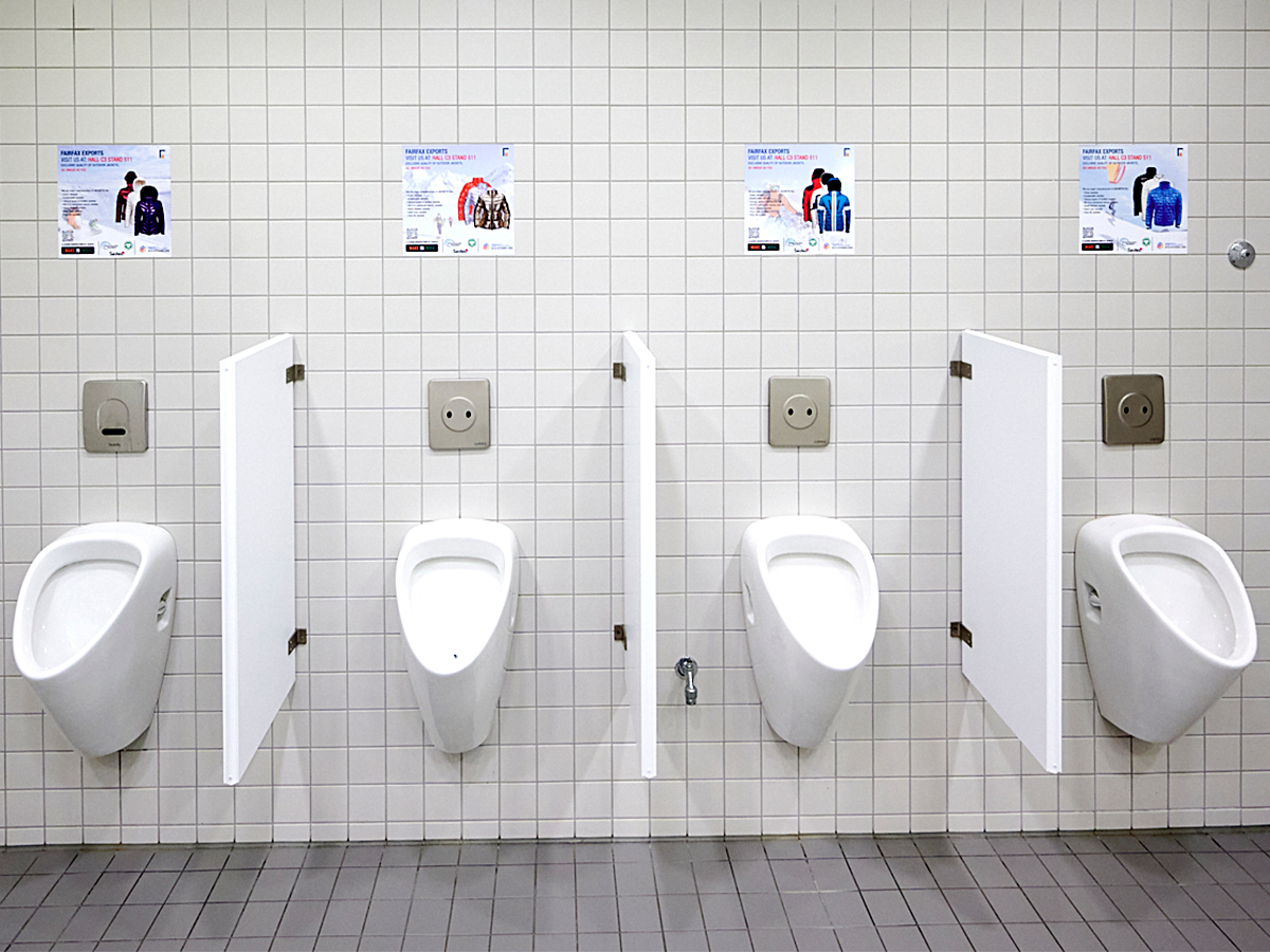 Aufkleber Pissoir